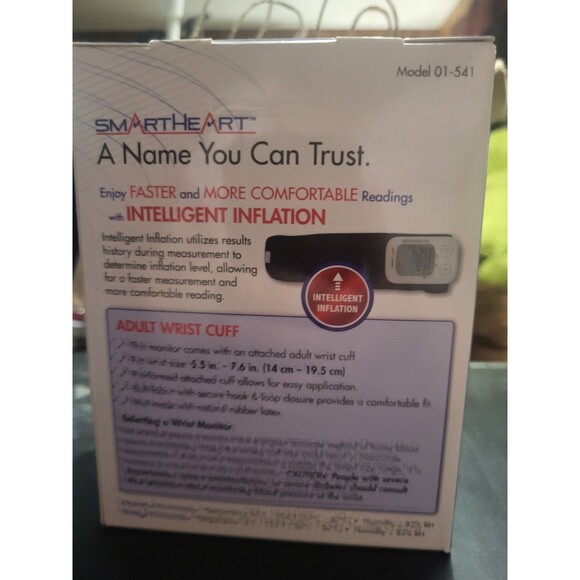 SmartHeart Blood Pressure Monitor Intelligent Inflation Wrist 2 Person NEW - Picture 4 of 6